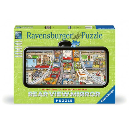 1000stukjes Ravensburger Rearview mirror - Verkeerschaos