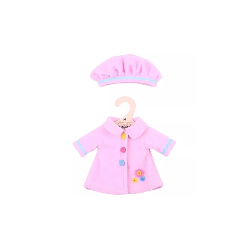 Roze hoed en jas medium, Bigjigs toys