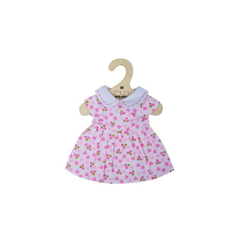 Roze jurk met hartjes medium, Bigjigs toys