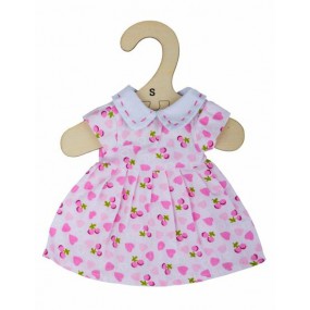 Roze jurk met roze hartjes small, Bigjigs toys
