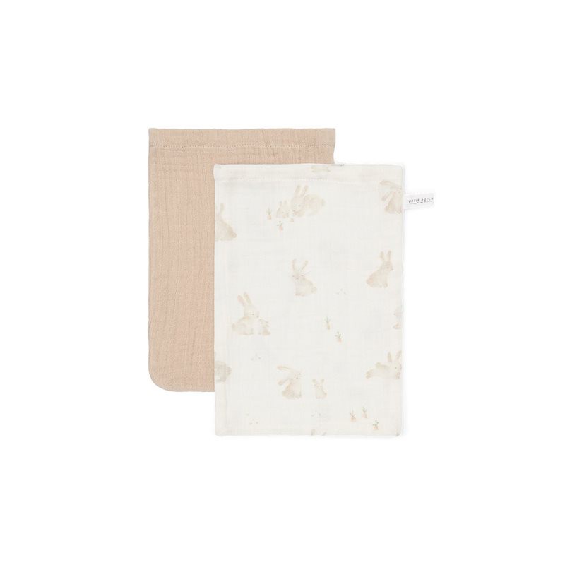 Washandjes hydrofiel, Baby bunny - Little Dutch