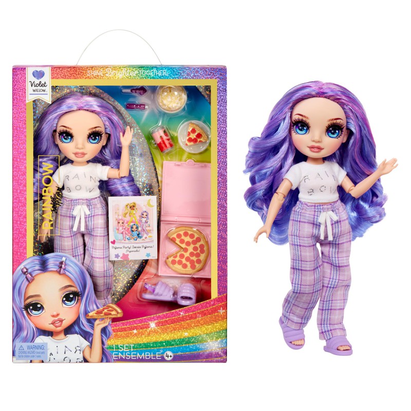 Rainbow Junior High PJ party fashion doll - Violet Willow