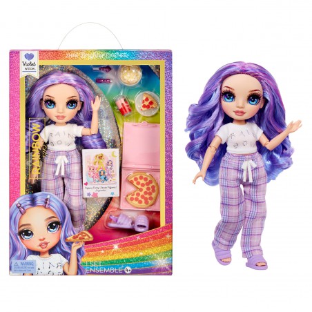 Rainbow Junior High PJ party fashion doll - Violet Willow