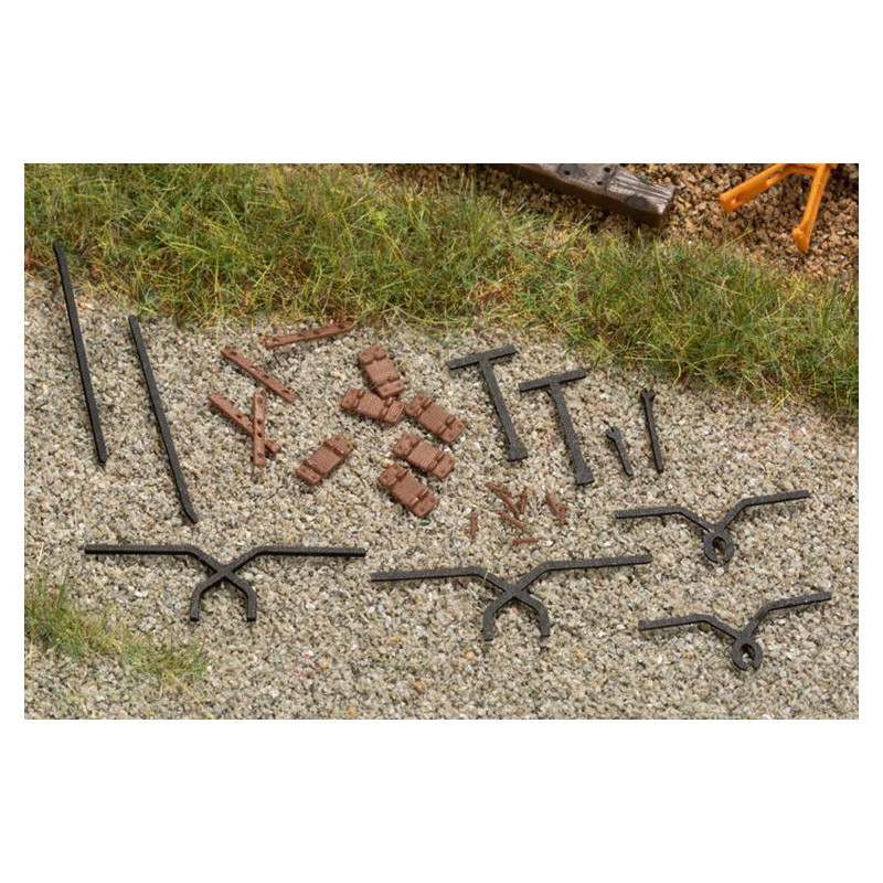 Spoorbouw accessoires, H0 Auhagen (41670)