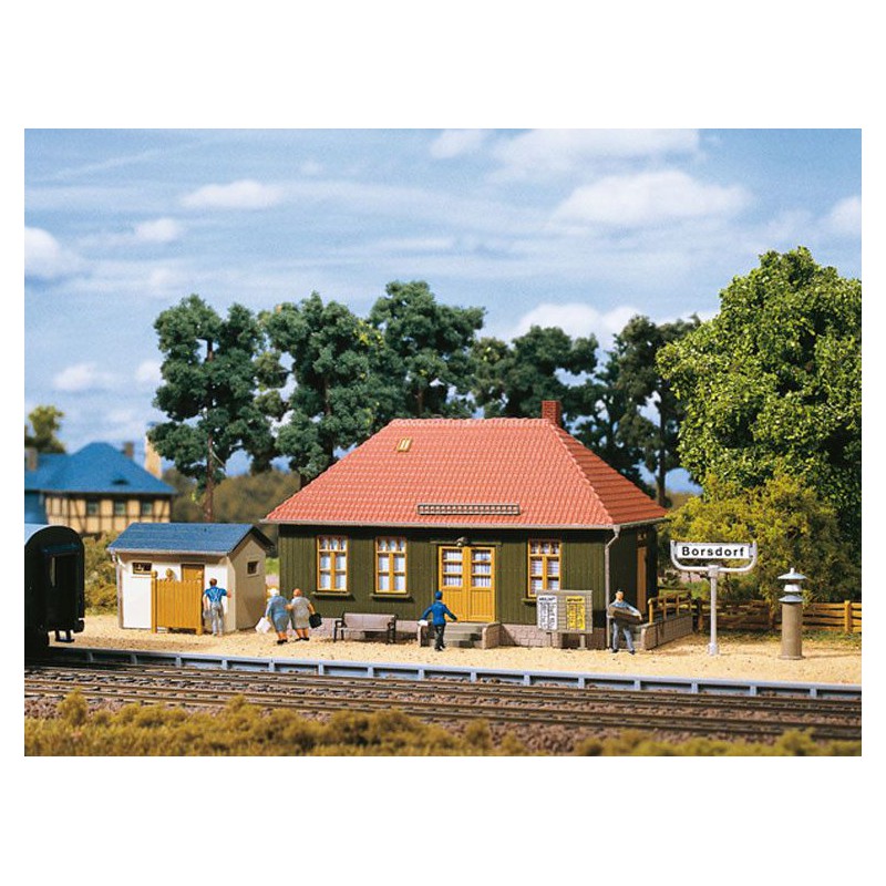 Klein station, halte Borsdorf, H0 Auhagen (11407)