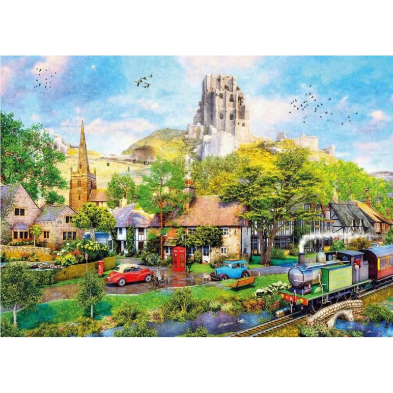 Below Corfe Castle (1000) Gibsons puzzel