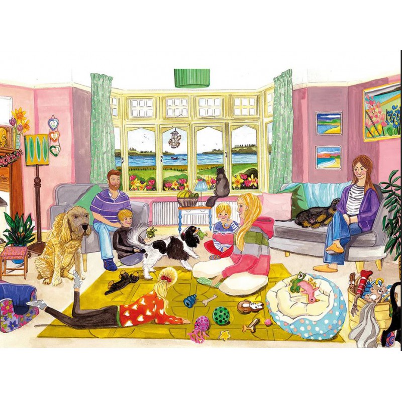 Gibsons A Dog's Life, (4 x 500 stukjes puzzel)