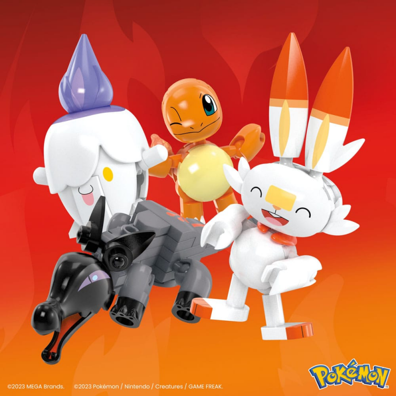 Fire-Type Trainer Team mega construx, Pokemon