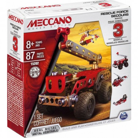 Meccano 3 model set fire truck