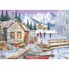 Winter at the Cabin, (1000) Gibsons puzzel Winter at the Cabin, (1000) Gibsons puzzel