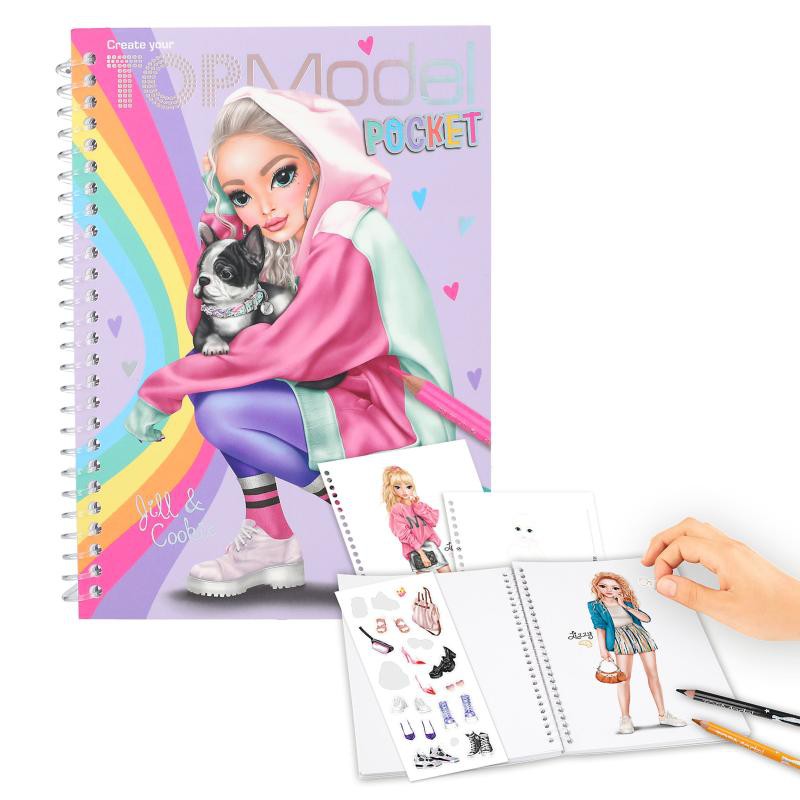 TOPModel pocket kleurboek  jill & Cookie 12727