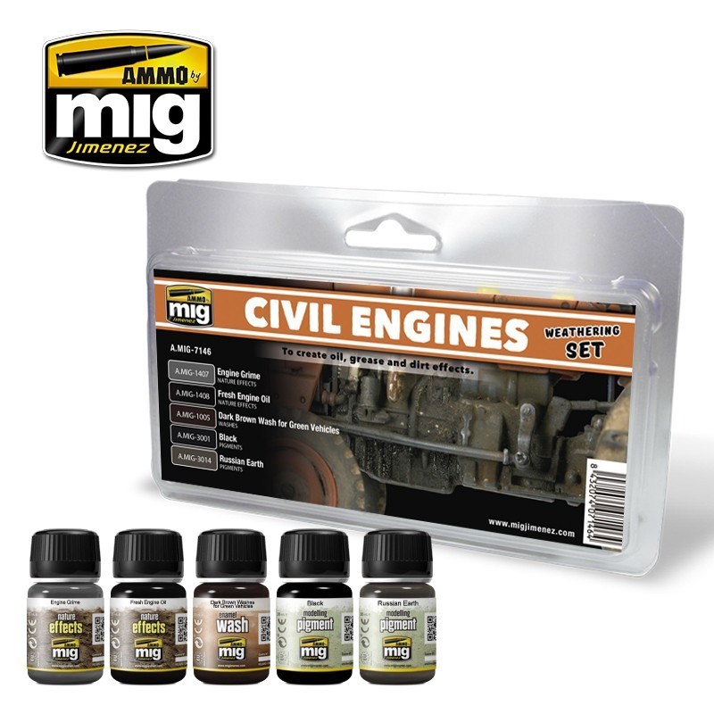 Civil Engines Weathering Set, Ammo