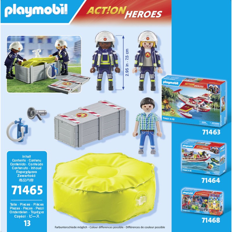 Playmobil Action Heroes 71465 Brandweerlieden met luchtkussens