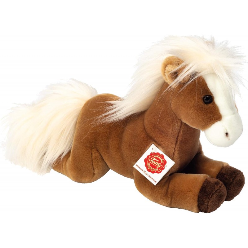 Hermann Teddy - Paard liggend lichtbruin 30cm