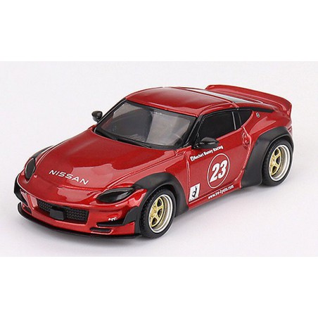 Nissan Z400 Pandem '23 Nr23, rood 1:64, Mini GT