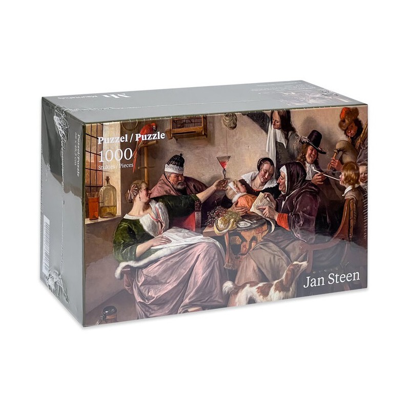 As the old sing, So Pipe the Young - Jan Steen 1000stukjes Puzzelman