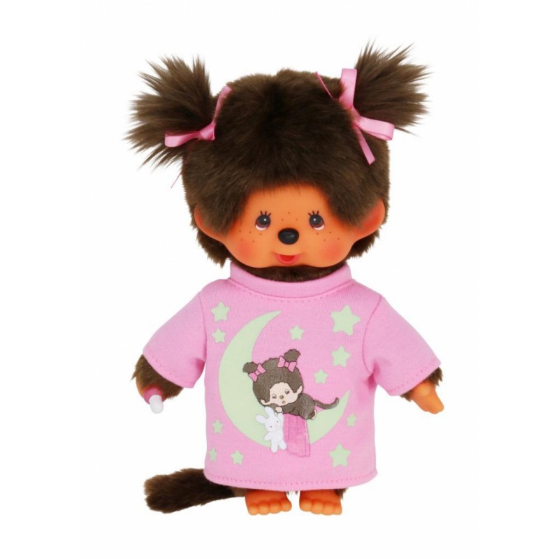 Monchhichi, Glow in the dark meisje (20cm)