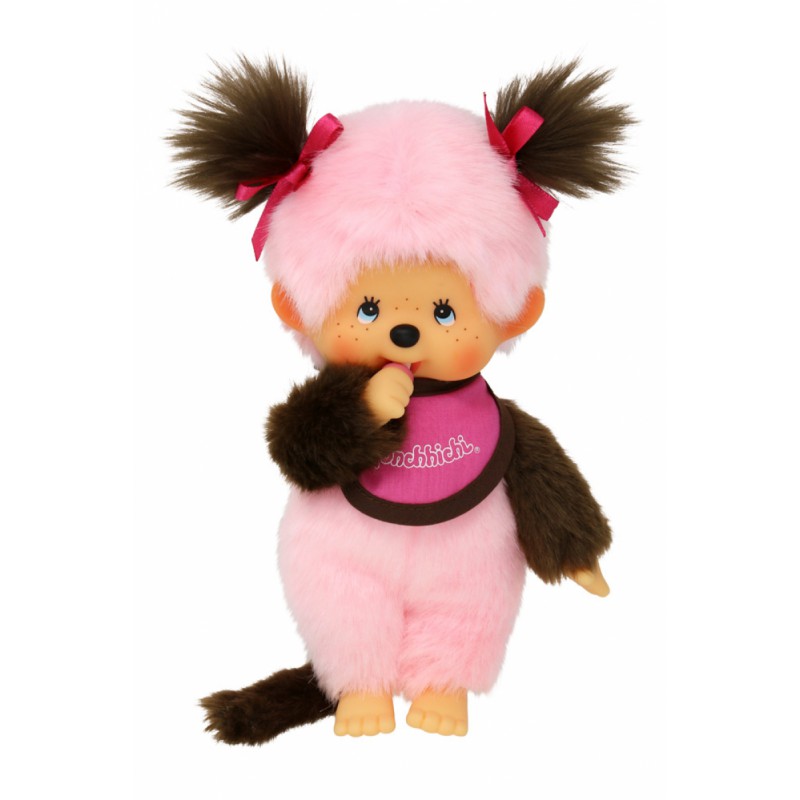 Monchhichi, Bicolor meisje roze (20cm)