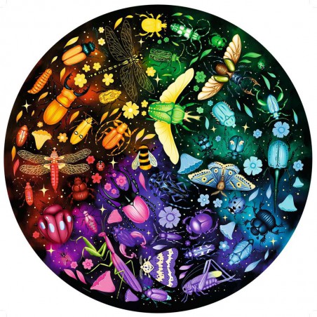 Circle of Colours: Insects ronde  puzzel, 500p Ravensburger