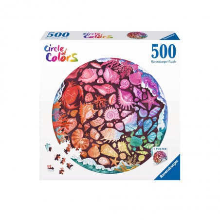 Circle of Colours: Seashells - 500 stukjes Ravensburger