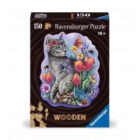 Wooden, Lovely cat 150 stukjes Ravensburger