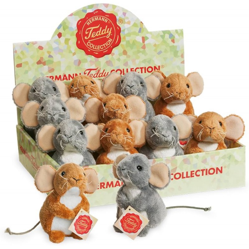 Hermann Teddy - Muis assorti 11cm