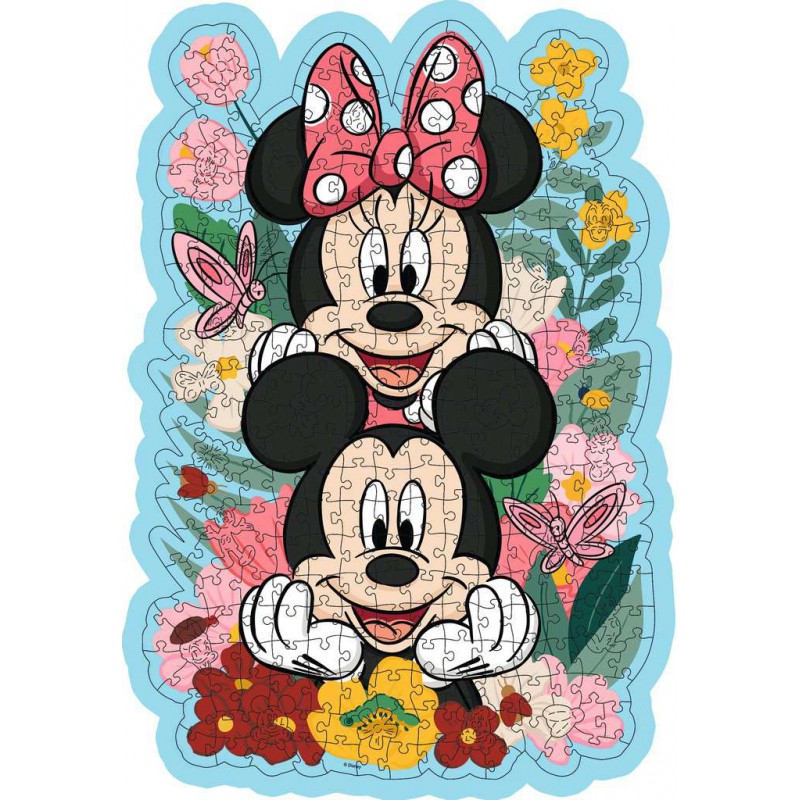 Wooden, Mickey & Minnie Mouse 300 stukjes Ravensburger puzzel
