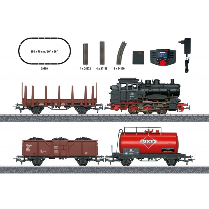 Märklin-H0, Goederentrein met serie 89.0, Digitale Start Set, 29890