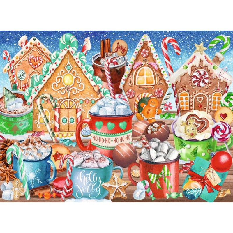 Kerstzoetigheid kinderpuzzel  200 XXL stukjes Ravensburger