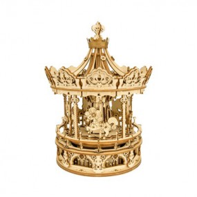 DIY Romantic Carousel, Hout 3D puzzel, Rokr