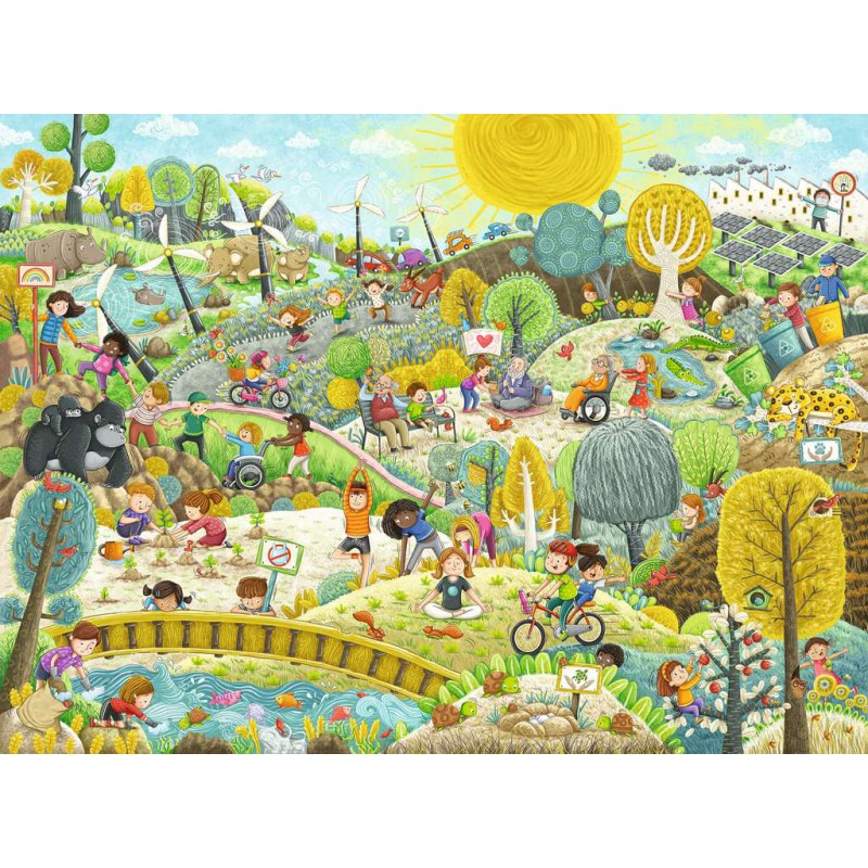 Bescherm de aarde! kinderpuzzel  200 XXL stukjes Ravensburger