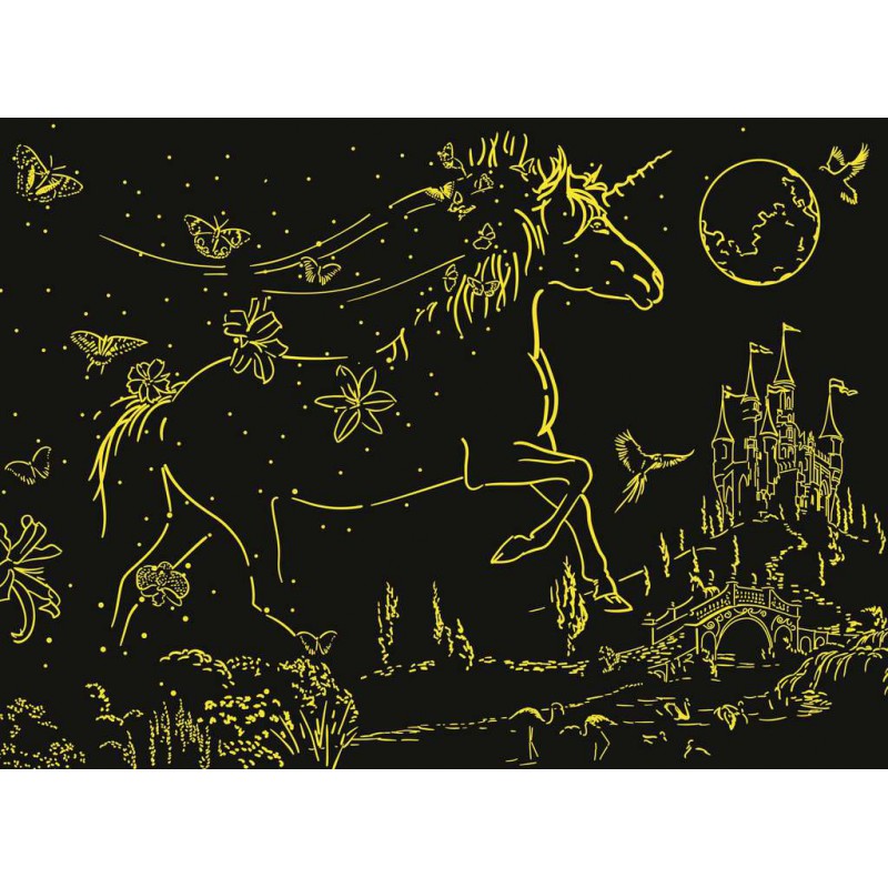 Schitterende eenhoorn met vlinders kinderpuzzel  200 XXL stukjes Ravensburger