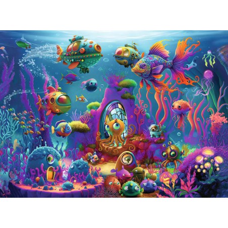 Aliens onder water 150stukjes Ravensburger kinderpuzzel