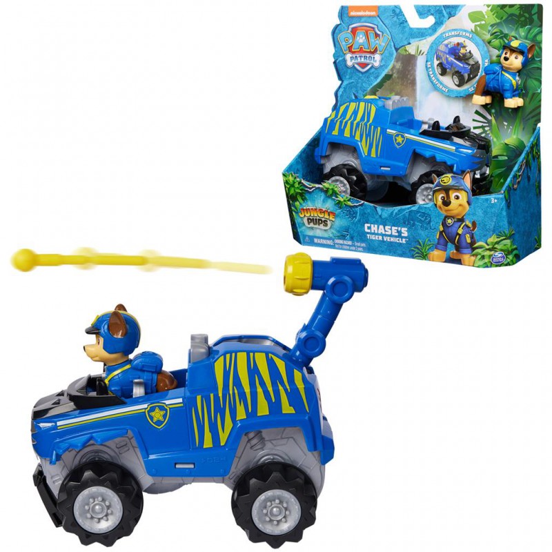Paw Patrol - Jungle pups deluxe vehicle, Chase