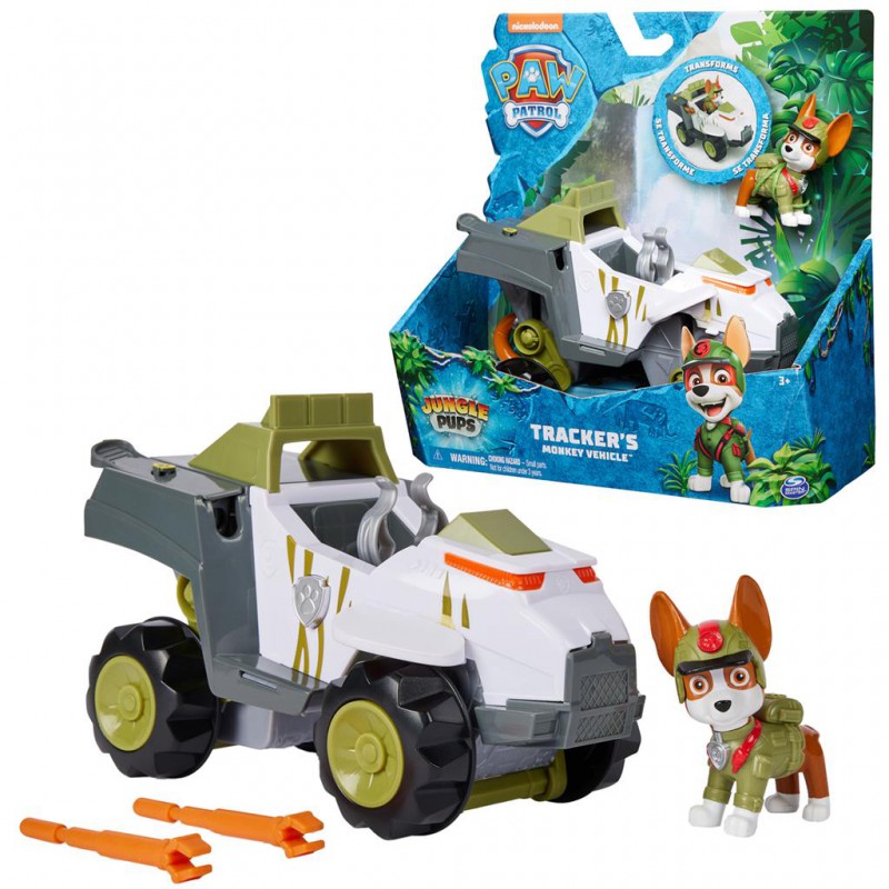 Paw Patrol - Jungle pups deluxe vehicle, Tracker