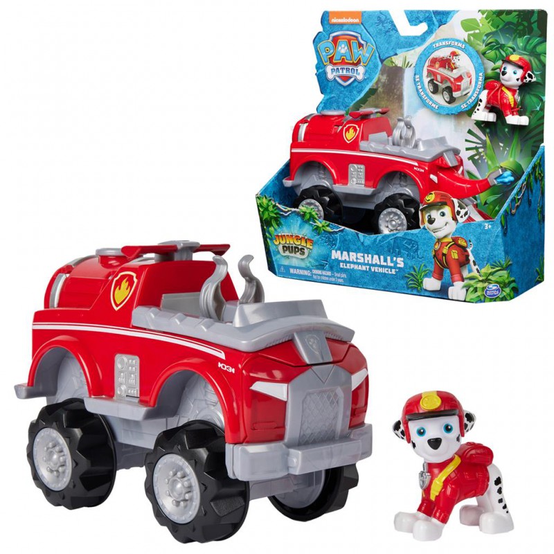 Paw Patrol - Jungle pups deluxe vehicle, Marshall