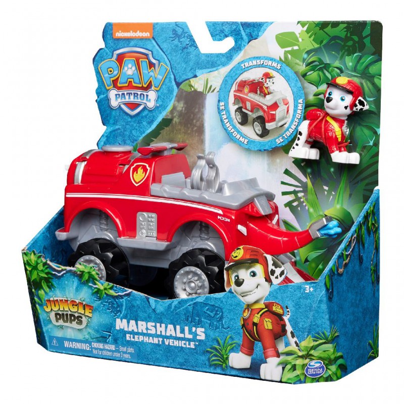 Paw Patrol - Jungle pups deluxe vehicle, Marshall