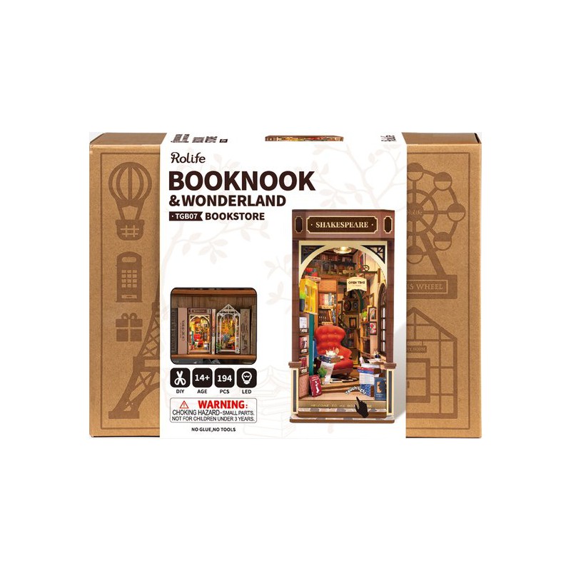 DIY Bookends Booknook & Wonderland, Shakespeare's Bookstore, Rolife