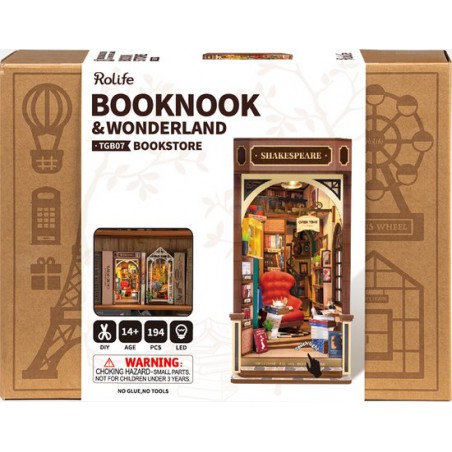 DIY Bookends Booknook & Wonderland, Shakespeare's Bookstore, Rolife