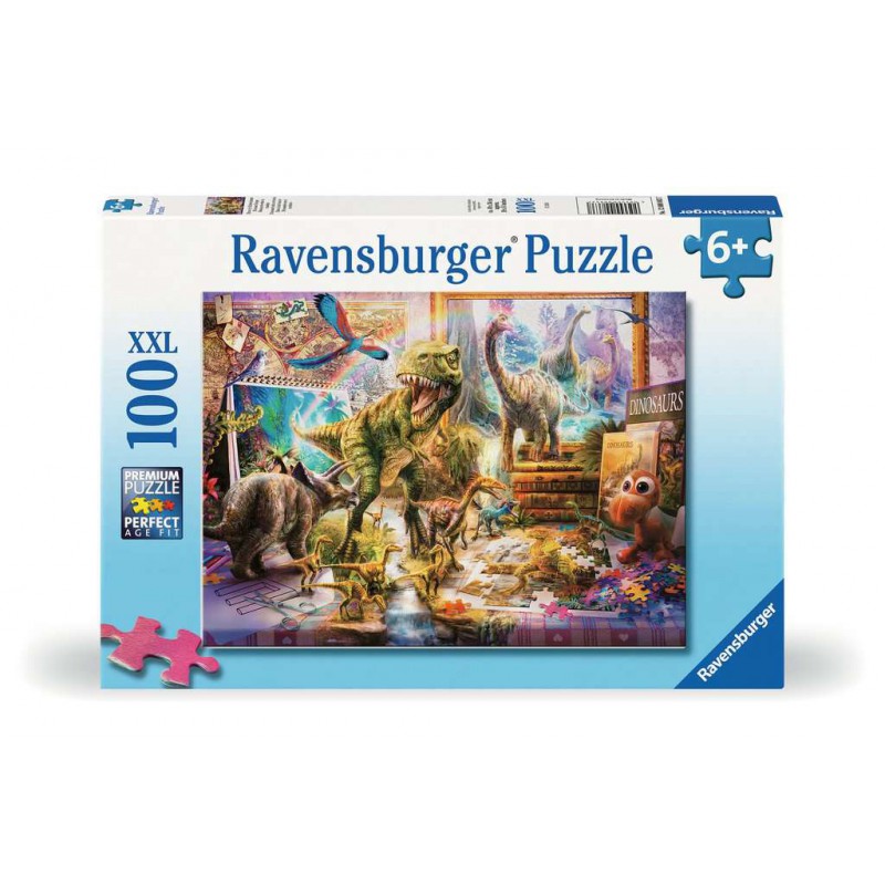 Dino's in de kamer, 100XXL  stukjes Ravensburger