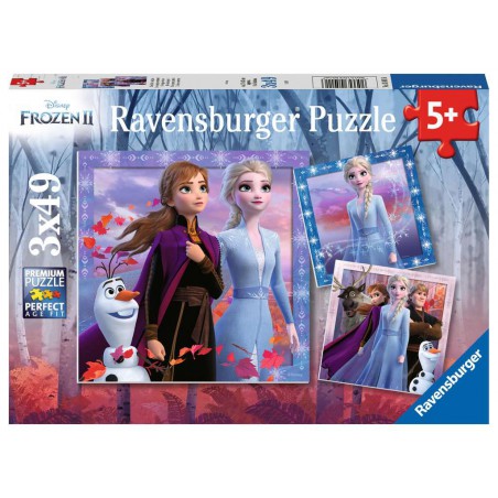 Disney Frozen, De reis begint, 3x49 stukjes Ravensburger