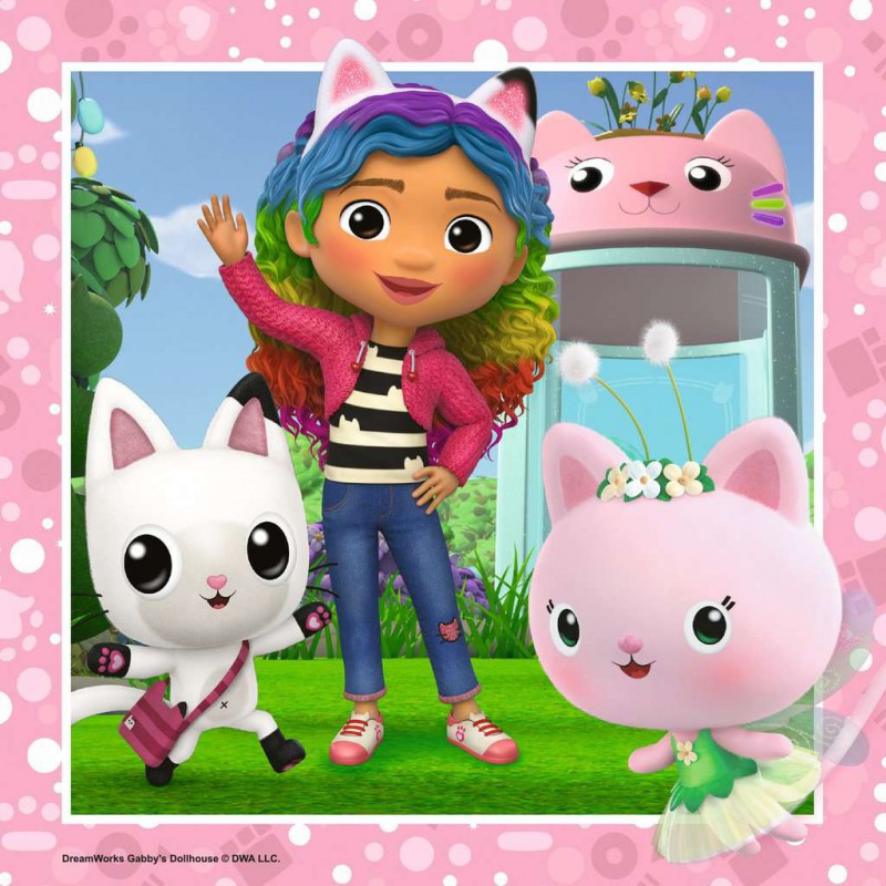 Gabby's Dollhouse, Speeltijd met Gabby, 49 stukjes puzzel ravensburger