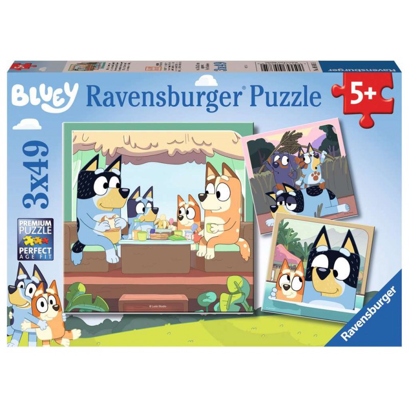 De avonturen van Bluey, 3x49 stukjes Ravensburger