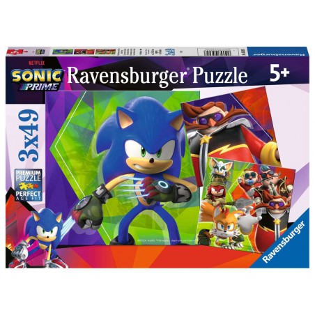 Sonic Prime, De avonturen van Sonic, 3x49 stukjes Ravensburger