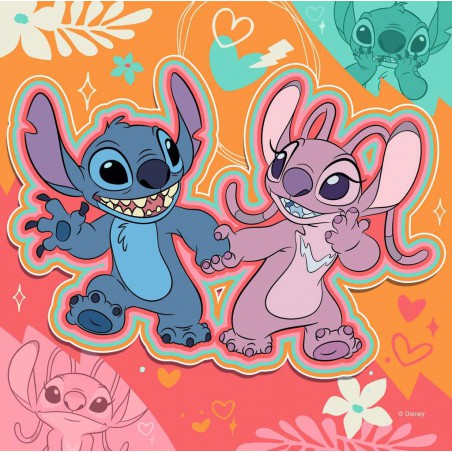 Disney Stitch, Lekker spelen 3x49 stukjes Ravensburger