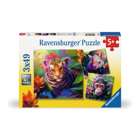 Jungle babies, 3x49 stukjes Ravensburger