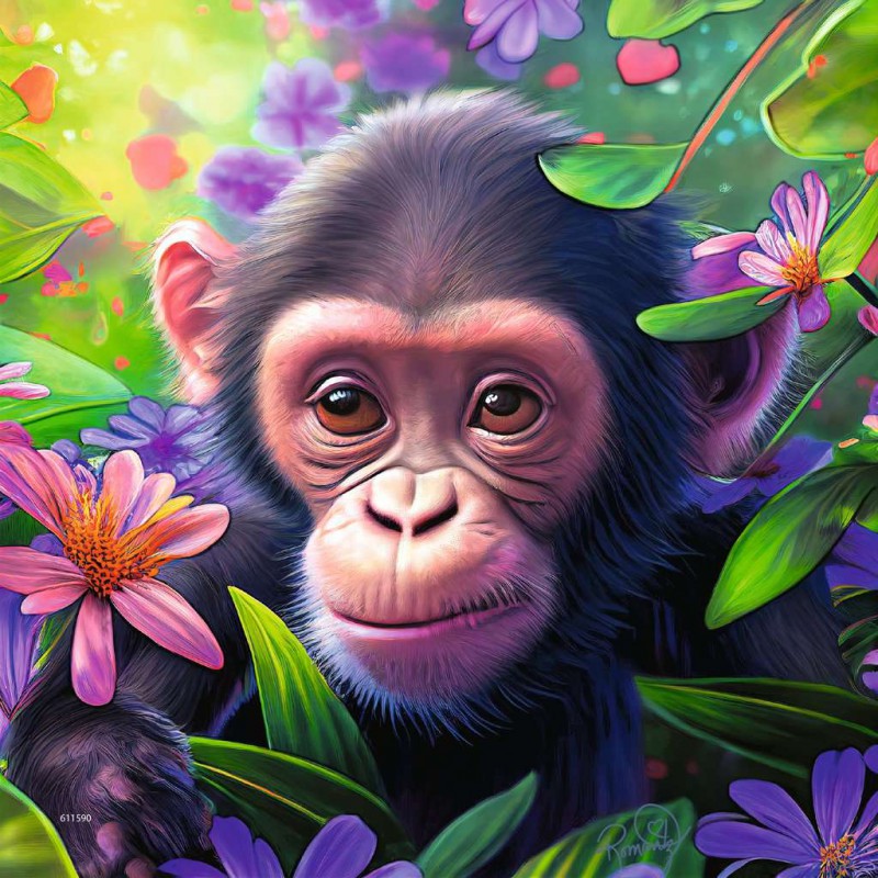 Jungle babies 49 stukjes puzzel ravensburger