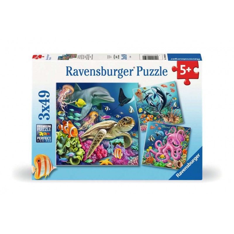 Betoverende onderwaterwereld, 3x49 stukjes Ravensburger