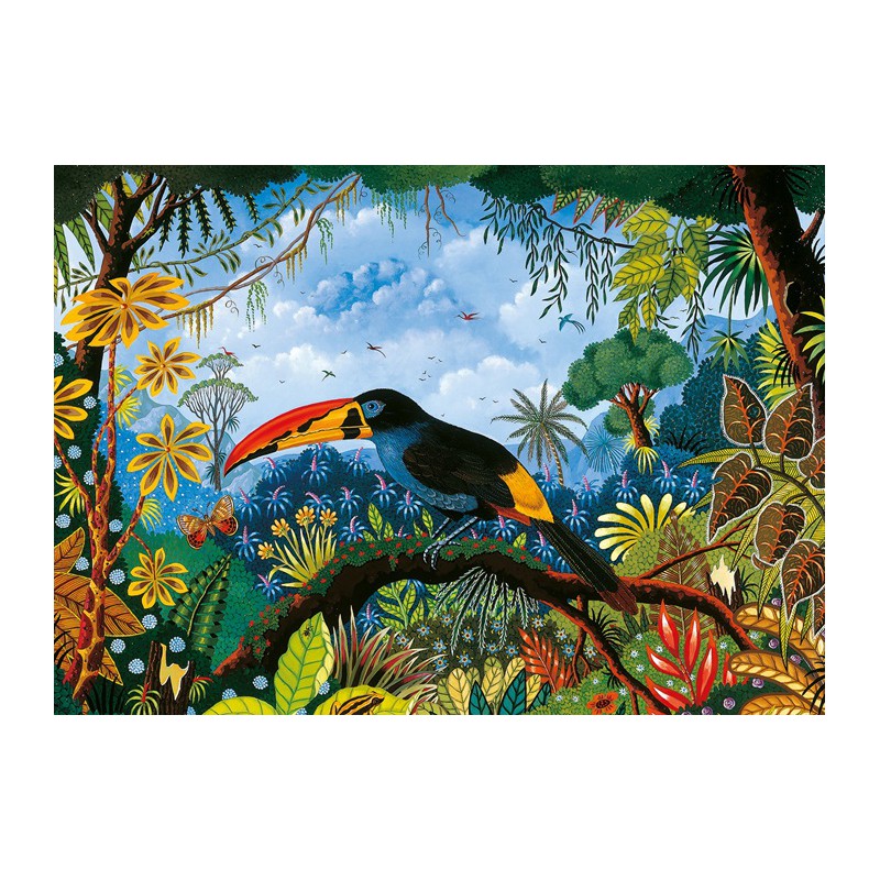 Toucan Bleu 1000 stukjes Pieces & Peace  puzzel