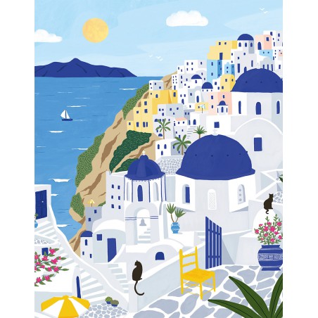 Santorini, 500 stukjes Pieces & Peace  puzzel